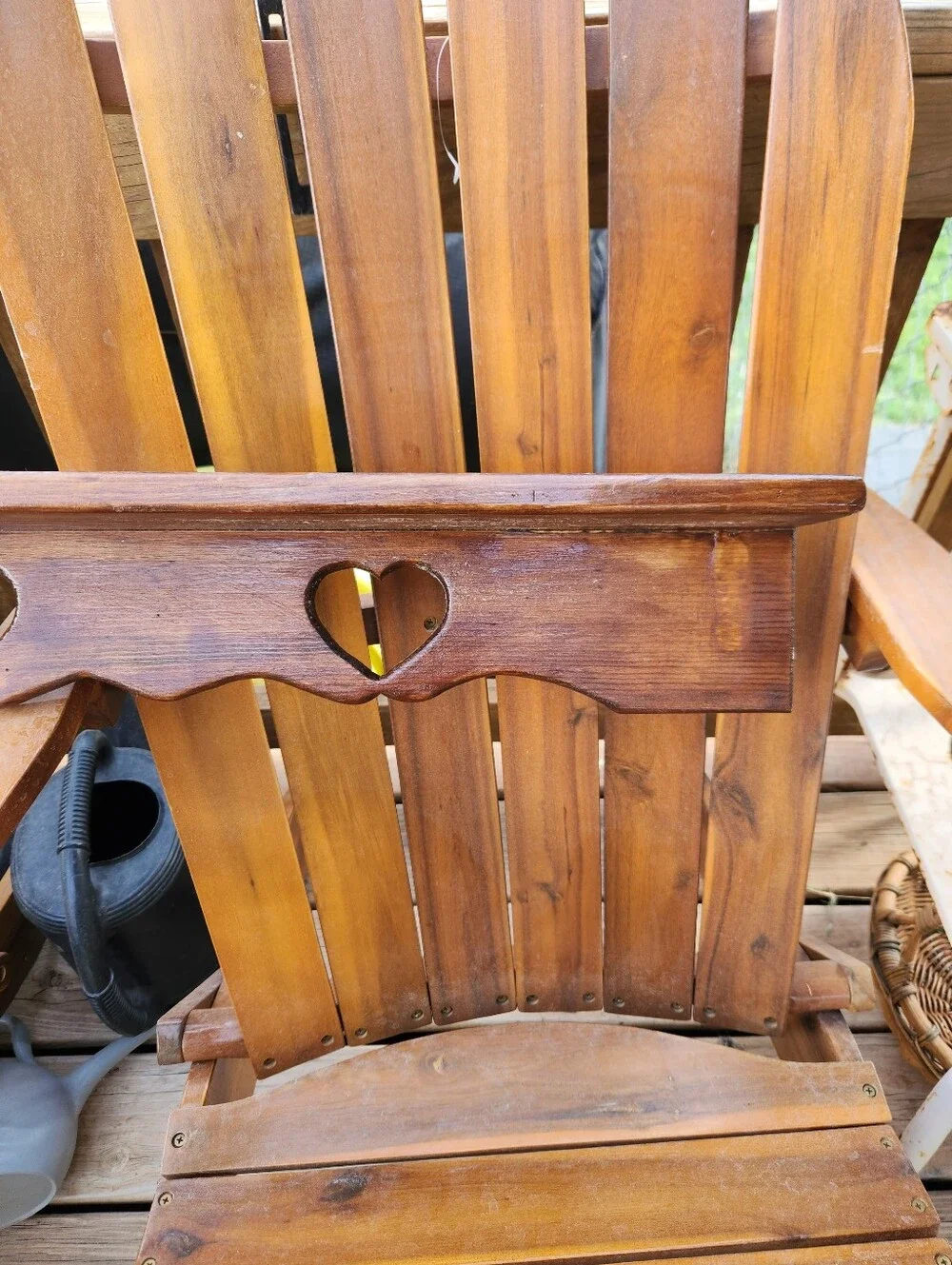 Vintage Wood Heart Cutout Wall Shelf 3 Fft Long